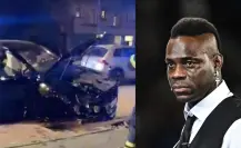 Mario Balotelli destroza su auto en choque y se niega a prueba de alcoholemia