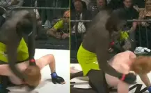 Doble de Ed Sheeran es apaleado en su debut en las MMA