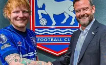 Ed Sheeran se convierte en dueño del Ipswich Town