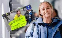 Sarah Luebbert cumple sueño de pequeño aficionado del América en el día de Reyes