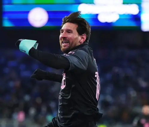 Leo Messi consigue su primer gol del año, y le regala la victoria a Inter Miami ante Sporting Kansas City  (Photo by Kyle Rivas/Getty Images)