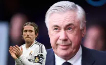 Carlo Ancelotti se rinde ante Luka Modric después de su actuación con el Real Madrid