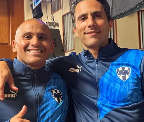 Humberto Suazo y Aldo De Nigris son dos de las luminarias que se han dado cita antes del juego de Play In entre Rayados y Pachuca. @Invictos Humberto Suazo y Aldo De Nigris son dos de las luminarias que se han dado cita antes del juego de Play In entre Rayados y Pachuca. @Invictos
