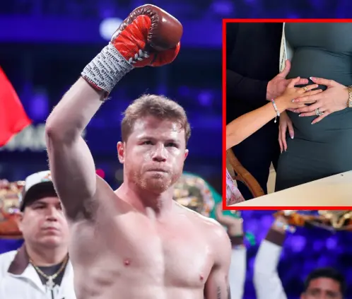El Canelo espera que la bebé tenga torta bajo el brazo (Getty Images) El Canelo espera que la bebé tenga torta bajo el brazo (Getty Images)