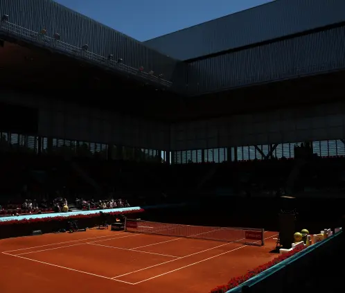 La actividad del Abierto de Madrid tuvo que ser suspendida debido al apagón que paralizó a toda España. Getty Images La actividad del Abierto de Madrid tuvo que ser suspendida debido al apagón que paralizó a toda España. Getty Images