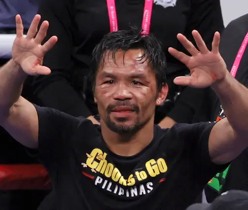 Manny Pacquiao volvería a boxear a los 46 años para enfrentar a Mario Barrios por el Campeonato Welter del CMB. Getty Images Manny Pacquiao volvería a boxear a los 46 años para enfrentar a Mario Barrios por el Campeonato Welter del CMB. Getty Images