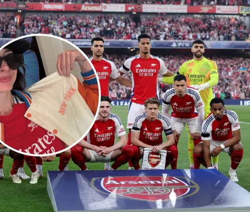 Anne Hathaway mostró su apoyo para el Arsenal previo a la semifinal de ida de la Champions League ante el PSG. Anne Hathaway mostró su apoyo para el Arsenal previo a la semifinal de ida de la Champions League ante el PSG.