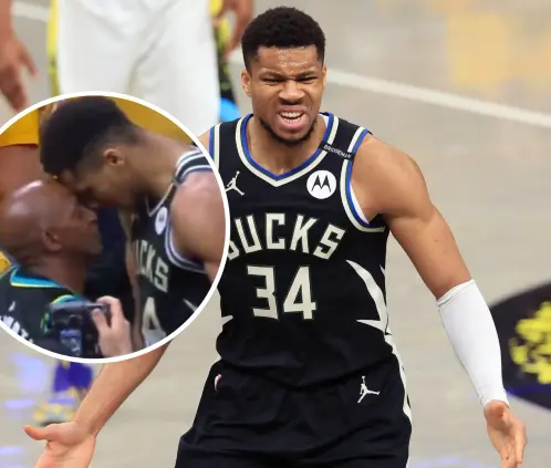 Giannis Antetokounmpo y el papá de Tyrese Haliburton protagonizaron una acalorada discusión tras el juego entre Bucks y Pacers. Giannis Antetokounmpo y el papá de Tyrese Haliburton protagonizaron una acalorada discusión tras el juego entre Bucks y Pacers.