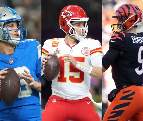 Mahomes, Goff y Burrow verán en 2025 una sustancial mejora en sus cuentas bancarias (Getty Images) Mahomes, Goff y Burrow verán en 2025 una sustancial mejora en sus cuentas bancarias (Getty Images)