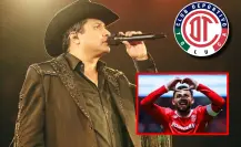 ¡Se apareció el Diablo en Metepec! Jugadores del Toluca fueron a ver a Julión Álvarez en el Palenque