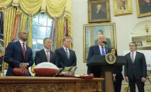 Donald Trump y Roger Goodell anuncian el NFL Draft 2027 en Washington