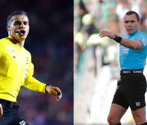 Fernando Hernández y Marco Antonio Ortiz Nava pitarán los partidos de Rayados y Tigres en la vuelta de los Cuartos de Final. Getty Images Fernando Hernández y Marco Antonio Ortiz Nava pitarán los partidos de Rayados y Tigres en la vuelta de los Cuartos de Final. Getty Images