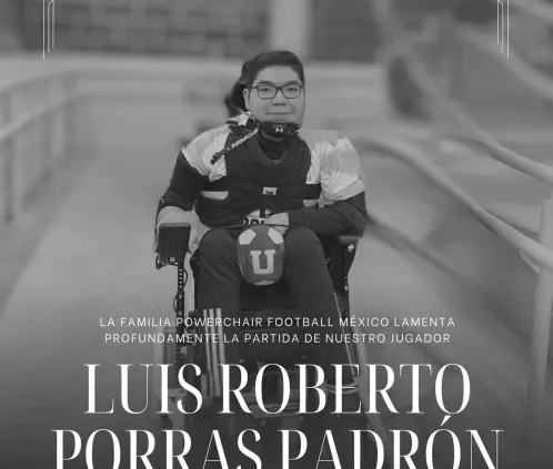 Los Tigres dieron a conocer la muerte del joven Luis Roberto Porras Padrón, que formaba parte de su equipo Powerchair. @powecharimx Los Tigres dieron a conocer la muerte del joven Luis Roberto Porras Padrón, que formaba parte de su equipo Powerchair. @powecharimx