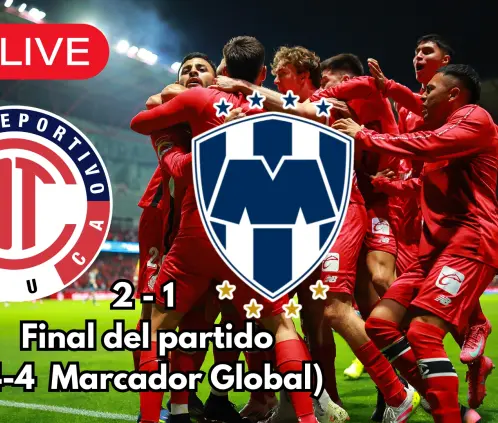 Toluca y Monterrey fueron los encargados de definir al primer semifinalista del torneo Clausura 2025. Toluca y Monterrey fueron los encargados de definir al primer semifinalista del torneo Clausura 2025.
