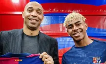 Lamine Yamal y Thierry Henry protagonizan épico intercambio de camisetas tras el Clásico