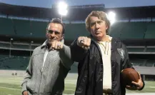 ¡Irreconocibles! Así lucen Nicolas Cage y Christian Bale para película de la NFL