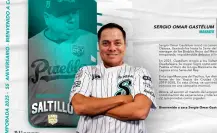 ¿Quién es Sergio Omar Gastelum?, conoce la experiencia del nuevo manager de Saltillo en LMB