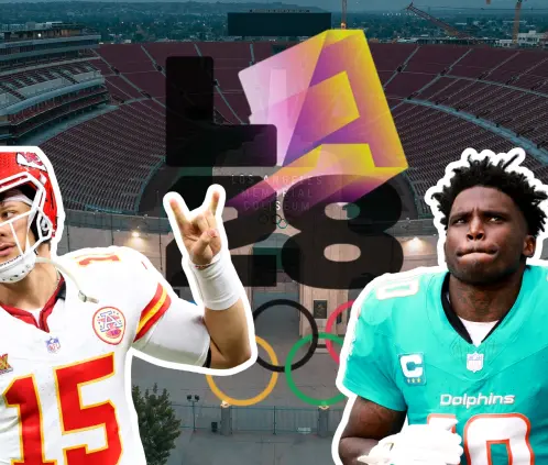 La NFL discutirá próximamente la posibilidad de permitirle a las superestrellas de la liga participar en los Juegos Olímpicos de 2028. La NFL discutirá próximamente la posibilidad de permitirle a las superestrellas de la liga participar en los Juegos Olímpicos de 2028.