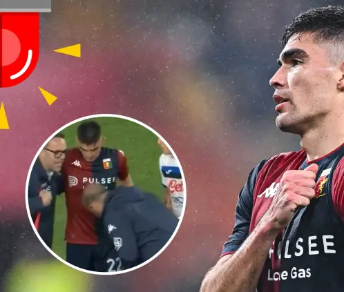 Johan Vásquez salió con una aparente lesión del partido entre el Genoa y el Atalanta correspondiente a la Jornada 37 de la Serie A. Johan Vásquez salió con una aparente lesión del partido entre el Genoa y el Atalanta correspondiente a la Jornada 37 de la Serie A.