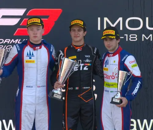 Santiago Ramos consiguió su segunda victoria de la temporada en la F3 en el circuito de Imola. @Formula3 Santiago Ramos consiguió su segunda victoria de la temporada en la F3 en el circuito de Imola. @Formula3