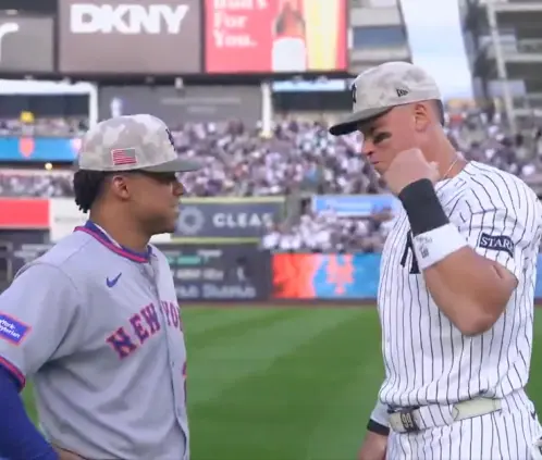 Soto y Judge se deshicieron en elogios mutuos pese a la rivalidad de la serie del Subway (X: @MLB) Soto y Judge se deshicieron en elogios mutuos pese a la rivalidad de la serie del Subway (X: @MLB)