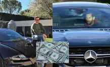 Mientras Cristiano Ronaldo conduce un Bugatti, el auto que presume Lionel Messi