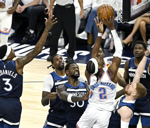 Shai Gilgeous-Alexander volvió a lucir y el Thunder ya esta a un triunfo del título del Oeste (Getty Images) Shai Gilgeous-Alexander volvió a lucir y el Thunder ya esta a un triunfo del título del Oeste (Getty Images)