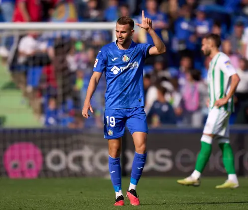 Borja Mayoral de Getafe se ha convertido en el gran interés de Rayados para reforzar su ataque rumbo al Mundial de Clubes. Getty Images