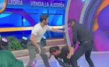 Alberto El Patrón ataca y lesiona al Vikingo en Venga La Alegría