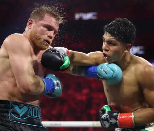 El Canelo Álvarez respaldó a Jaime Munguía tras haber dado positivo a dopaje. Getty Images El Canelo Álvarez respaldó a Jaime Munguía tras haber dado positivo a dopaje. Getty Images