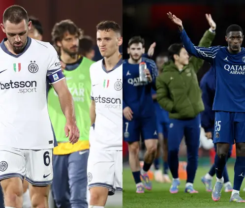 La UEFA no permitirá al Inter de Milan ni al PSG usar el parche de la Champions League la próxima temporada, al no cumplir los requisitos. Getty Images La UEFA no permitirá al Inter de Milan ni al PSG usar el parche de la Champions League la próxima temporada, al no cumplir los requisitos. Getty Images