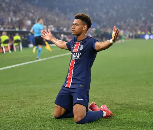 Désiré Doué se ha vuelto la figura del PSG en el primer tiempo con solo 19 años. Getty Images Désiré Doué se ha vuelto la figura del PSG en el primer tiempo con solo 19 años. Getty Images