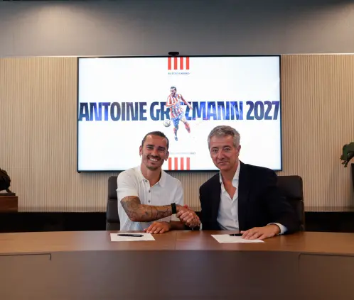 Griezmann renueva con el Atlético de Madrid hasta 2027 (Atleti X) Griezmann renueva con el Atlético de Madrid hasta 2027 (Atleti X)