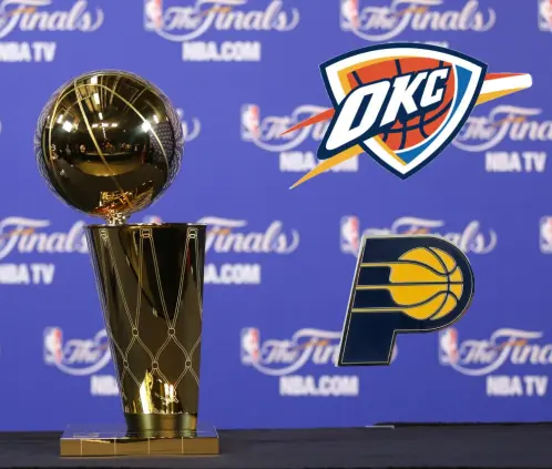 El thunder y los Pacers pelearán por llevarse por primera vez el trofeo Larry OBrien (GEtty Images) El thunder y los Pacers pelearán por llevarse por primera vez el trofeo Larry OBrien (GEtty Images)