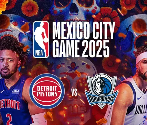 Mavericks y Pistons serán los elegidos para el duelo en la Ciudad de México (X: @NBA) Mavericks y Pistons serán los elegidos para el duelo en la Ciudad de México (X: @NBA)
