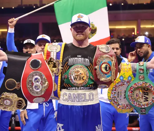 La WWE se encargará de promocionar la próxima pelea del Canelo Álvarez, que será transmitida por Netflix. Getty Images