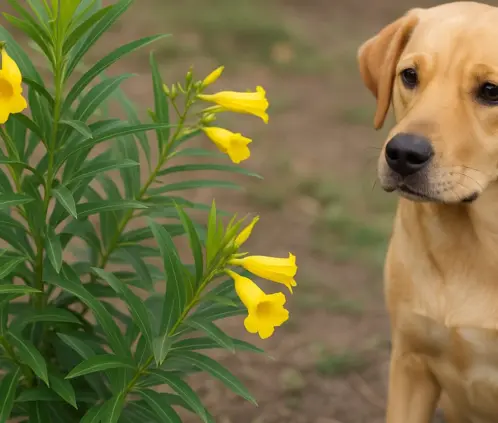 Ten cuidado si tu mascota ingiere esta planta nativa, su vida corre peligro. (Ilustración generada con inteligencia artificial por ChatGPT de OpenAI, 2025) Ten cuidado si tu mascota ingiere esta planta nativa, su vida corre peligro. (Ilustración generada con inteligencia artificial por ChatGPT de OpenAI, 2025)