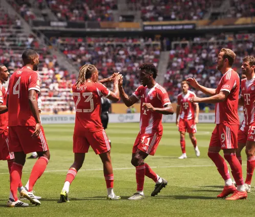 El Bayern Munich goleó 5-0 al Auckland City en el primer tiempo. Getty Images El Bayern Munich goleó 5-0 al Auckland City en el primer tiempo. Getty Images