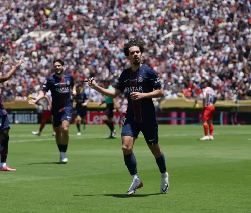 Vitinha dio cátedra en la victioria del PSG sobre el Atlético de Madrid (Getty Images) Vitinha dio cátedra en la victioria del PSG sobre el Atlético de Madrid (Getty Images)