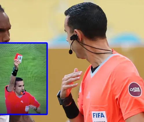 El silbante mexicano podría enfrentar problemas con FIFA por su peculiar tarjeta (Getty Images) El silbante mexicano podría enfrentar problemas con FIFA por su peculiar tarjeta (Getty Images)