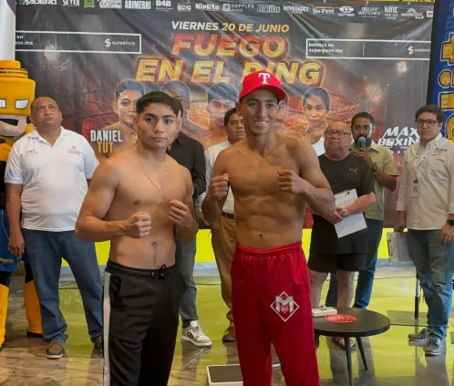 ¡Hay tiro! Pesaje completo para la función de box ‘Fuego en el Ring’ (Foto: Alex Zapata / POSTA Deportes) ¡Hay tiro! Pesaje completo para la función de box ‘Fuego en el Ring’ (Foto: Alex Zapata / POSTA Deportes)