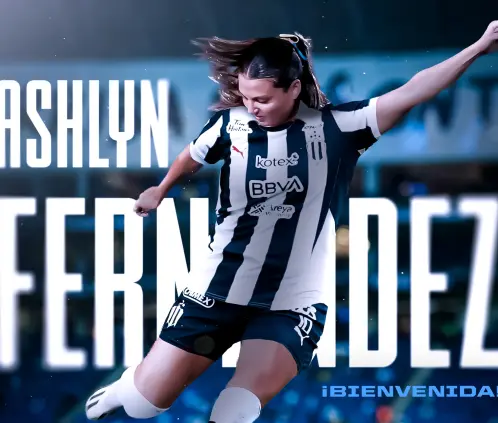 Ashlyn Fernández se convirtió en el segundo refuerzo de Rayadas para el Apertura 2025. @Rayadas Ashlyn Fernández se convirtió en el segundo refuerzo de Rayadas para el Apertura 2025. @Rayadas