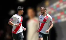 Maximiliano Meza y Matías Kranevitter hablan después del empate entre River Plate y Monterrey
