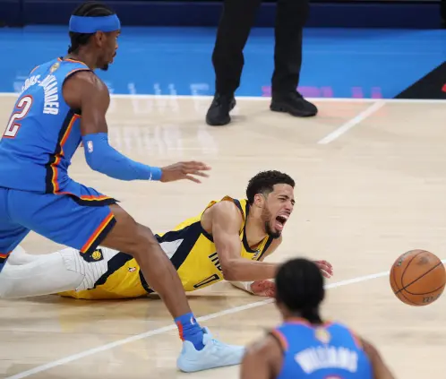 Haliburton no terminó el primer cuarto del Juego 7 (Justin Ford/Getty Images) Haliburton no terminó el primer cuarto del Juego 7 (Justin Ford/Getty Images)