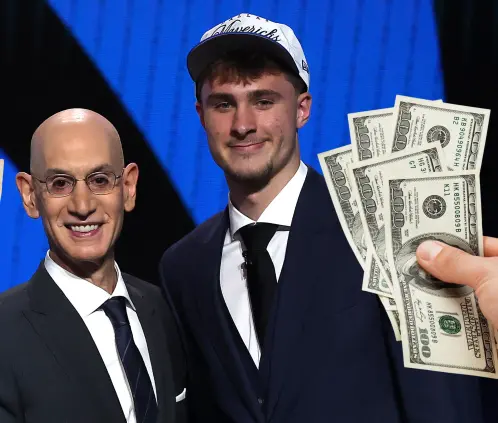 Cooper Flagg, el novato #1 en el Draft de la NBA, ganará una fortuna para los 32 años (Photo by Sarah Stier/Getty Images) Cooper Flagg, el novato #1 en el Draft de la NBA, ganará una fortuna para los 32 años (Photo by Sarah Stier/Getty Images)