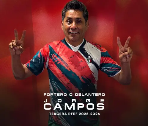 Jorge Campos fue anunciado como nuevo jugador del México FC de España a la edad de 58 años. @MéxicoFC Jorge Campos fue anunciado como nuevo jugador del México FC de España a la edad de 58 años. @MéxicoFC