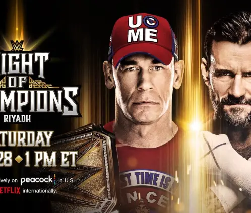 John Cena y CM Punk encabezan la edición 2025 de Night of Champions en Arabia Saudita. @WWE John Cena y CM Punk encabezan la edición 2025 de Night of Champions en Arabia Saudita. @WWE