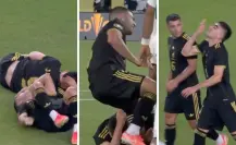 ¡Susto en México! Johan Vásquez casi lesiona a Erik Lira