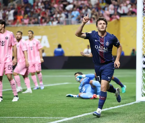 El PSG venció 4-0 al Inter Miami en el primer tiempo y prácticamente tiene un pie en Cuartos de Final del Mundial de Clubes. Getty Images El PSG venció 4-0 al Inter Miami en el primer tiempo y prácticamente tiene un pie en Cuartos de Final del Mundial de Clubes. Getty Images