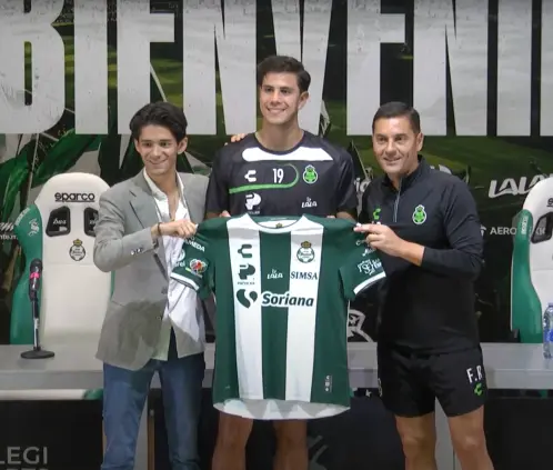 Presentan a Haret Ortega como nuevo refuerzo de Santos Laguna (Foto: Club Santos Laguna, YouTube) Presentan a Haret Ortega como nuevo refuerzo de Santos Laguna (Foto: Club Santos Laguna, YouTube)
